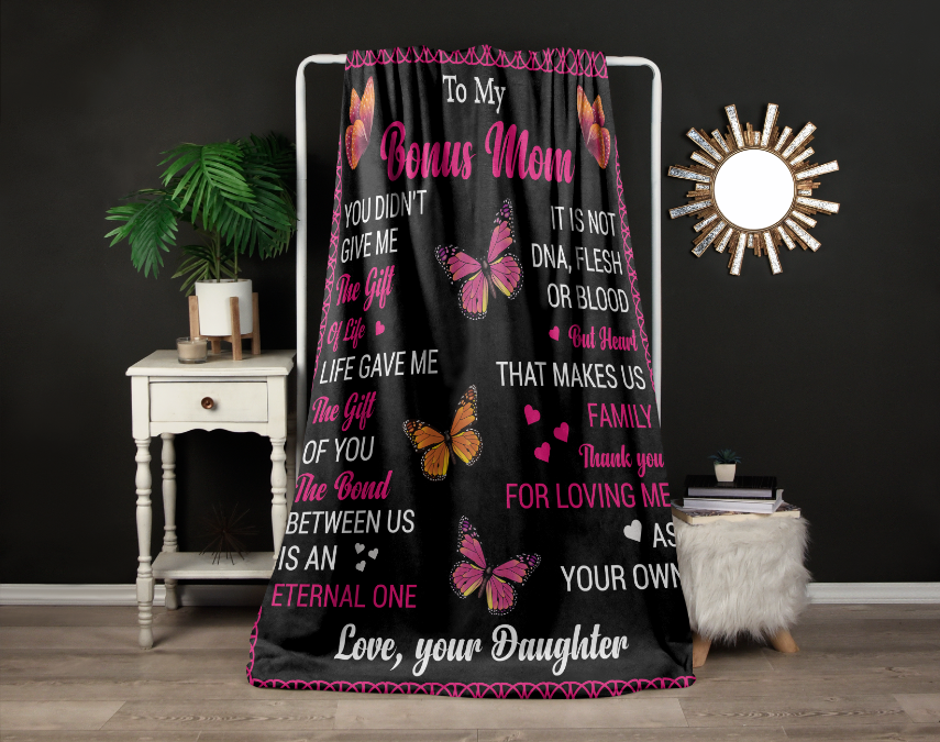 To My Bonus Mom | Fleece Blanket